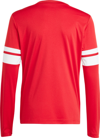 Koszulka dla dzieci adidas Squadra 25 Long Sleeve Jersey czerwono-biała JJ0041