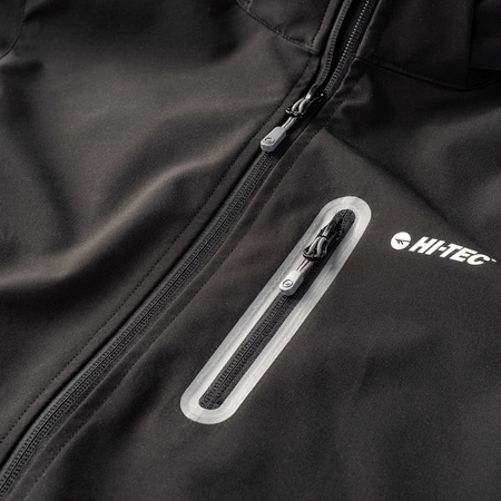 Męska kurtka przejściowa softshell membrana 10000mm Nikos II czarna rozmiar S