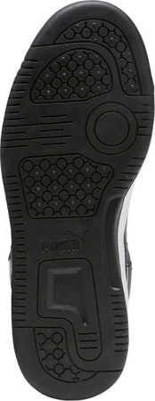 Buty dla dzieci Puma Rebound V6 Mid biało-czarne 393831 01