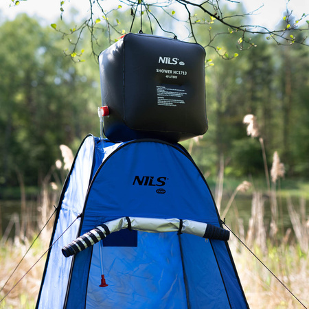 Przebieralnia namiot prysznic turystyczny Nils Camp NC1706 niebieski 120x120x190cm