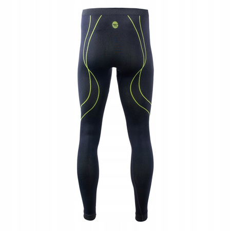 Męska bielizna termoaktywna spodnie kalesony legginsy Hi-Tec Ikar Bottom czarne rozmiar XXL