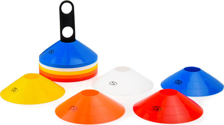 Pachołki znaczniki stożkowe 50 sztuk stojak VCM-PC2S50PB