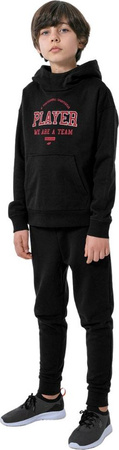 Bluza dla chłopca 4F czarna HJZ22 JBLM006 20S