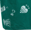 Koszulka dla dzieci adidas Brand Love Allover Print zielona IA1562