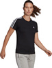 Koszulka damska adidas Essentials Slim T-Shirt czarna GL0784