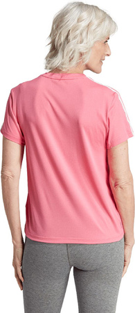 Koszulka damska adidas Aeroready Train Essentials 3-Stripes Tee różowa HZ5688