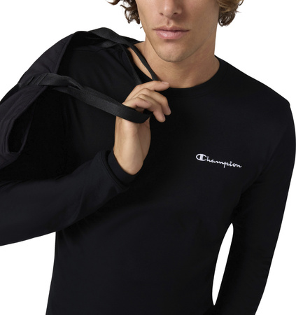 Koszulka męska Champion Longsleeve Tee czarna 221799 KK001