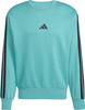 Bluza męska adidas Essentials 3-Stripes Fleece turkusowa JX0701