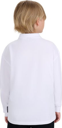 Koszulka dla chłopca longsleeve 4F M483 biała 4FJWAW25TLONM483 10S