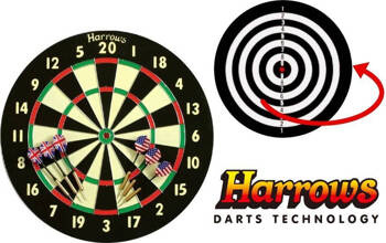 Tarcza Harrows Champion Family Paper Dart Game dwustronna