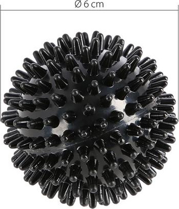 Piłka z kolcami do masażu HMS blp01 black lacrosse