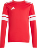 Koszulka dla dzieci adidas Squadra 25 Long Sleeve Jersey czerwono-biała JJ0041