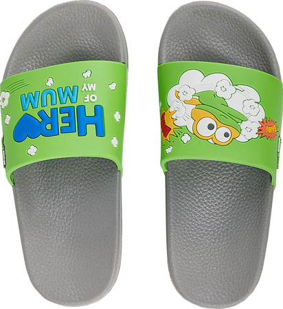 Klapki dla dzieci Coqui Ruki szaro-zielone 6383-634-4877