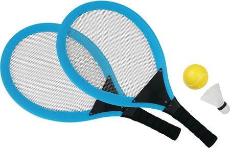 Zestaw rakietek do badmintona 2 rakietki 1 piłka 1 lotka Sunflex Funsport Jumbo Set 53588