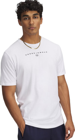 Koszulka męska Under Armour Stacked Logo SS biała 6000211 100