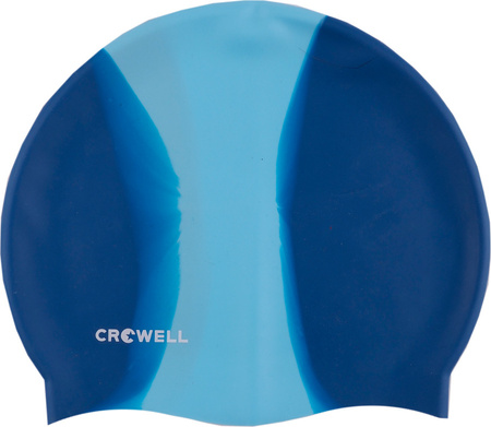Czepek pływacki silikonowy Crowell Multi Flame granatowo-niebieski kol.04