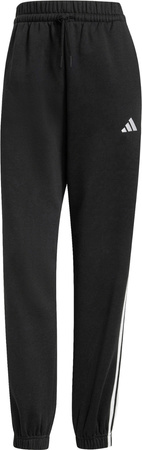 Spodnie damskie adidas Essentials 3-Stripes Fleece Loose-Fit czarne JE1276