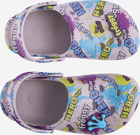 Dziecięce chodaki sandały klapki Coqui Little Frog stone hero splash amulet rozmiar 29-30