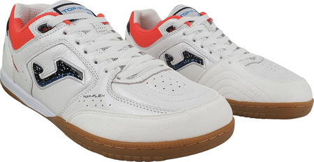 Buty piłkarskie Joma Top Flex Foot Shape 2502 Indoor białe FOTOPW2502IN