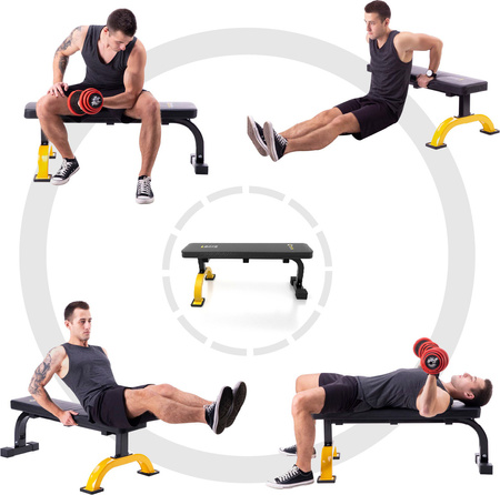 Ławka treningowa wielofunkcyjna do ćwiczeń HMS Premium L8012