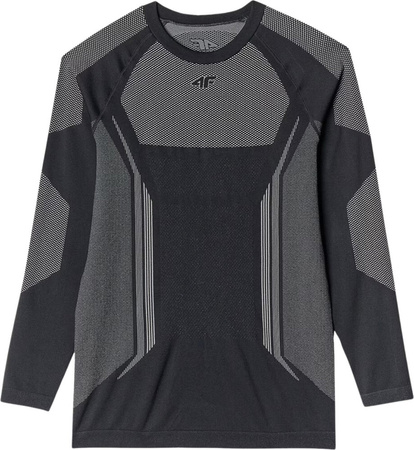 Koszulka bluza bielizna termoaktywna męska 4F M165 czarno-szara 4FWAW24USEAM165 20S