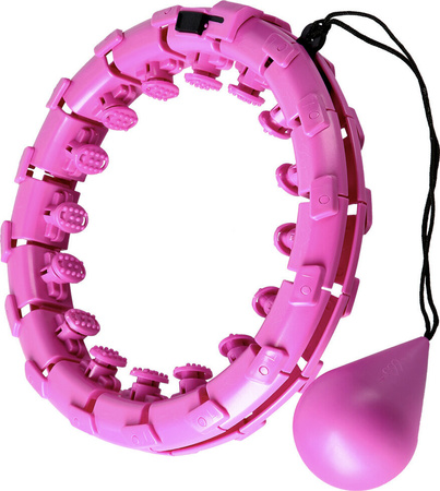 Hula hop z wypustkami i obciążnikiem One Fitness oha01 fioletowe