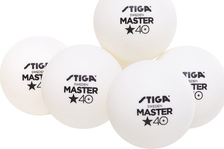 Piłeczki do ping ponga Stiga Master* białe 6 szt.