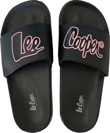Klapki damskie Lee Cooper czarno-różowe LCW-24-42-2482LA