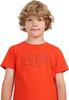 Koszulka dla chłopca 4F M2417 pomarańczowa 4FJWAW25TTSHM2417 62S