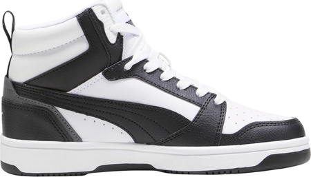 Buty dla dzieci Puma Rebound V6 Mid biało-czarne 393831 01