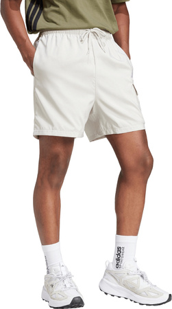 Spodenki męskie adidas Essentials Small Logo Cargo Chelsea białe JD1828