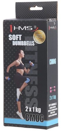 Ciężarki miękkie HMS CM06 2 x 1 kg różowe