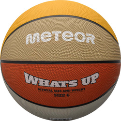 Piłka do koszykówki koszykowa Meteor What's Up pomarańczowo-beżowa 16799