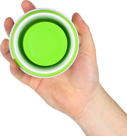 Kubek silikonowy składany turystyczny podróżny kempingowy Nils Camp NC4103 zielony 600 ml