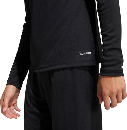 Koszulka dla dzieci adidas Entrada 26 Long Sleeve Jersey czarna KF5879