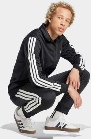 Dres męski adidas Sportswear Basic 3-Stripes Tricot czarny JI8858