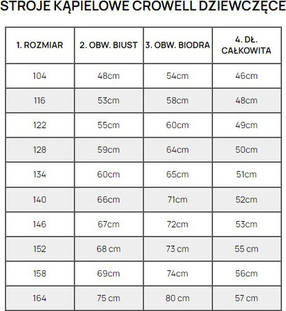 Kostium kąpielowy dla dziewczynki Crowell Swan kol.04 różowo-pomarańczowo-żółty