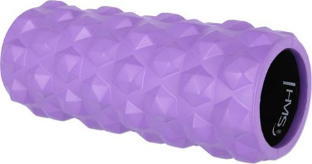 Wałek roller fitness do rolowania HMS FS107 31,5 cm fioletowy