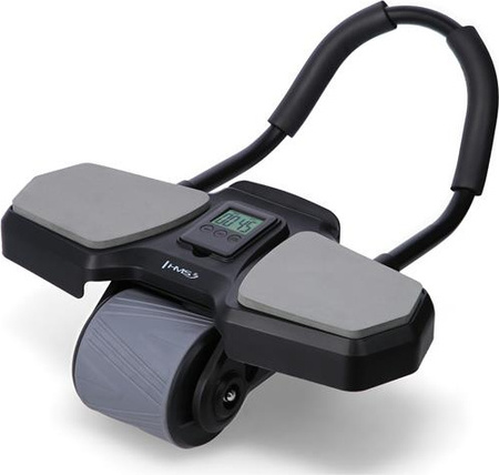 Automatyczne koło do ćwiczeń mięśni brzucha z podparciem kółko ABS KA10 czarne