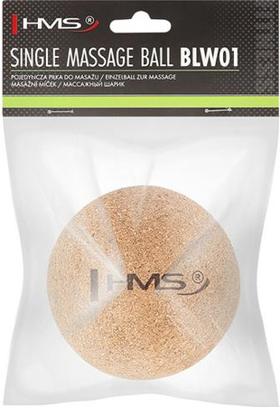 Piłka do masażu HMS blw01 cork pojedyńcza