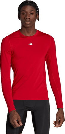 Koszulka męska adidas Techfit Aeroready Long Sleeve Tee czerwona HP0639