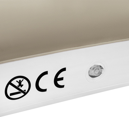 Materac welurowy jednoosobowy turystyczny kempingowy Nils Camp NC2801 beżowy 191x73x22 cm