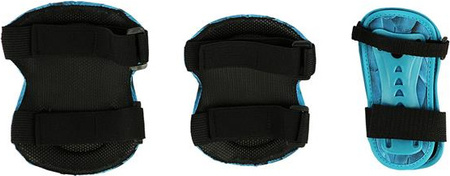 Zestaw ochraniaczy dla młodzieży na rolki deskorolkę hulajnogę Nils Extreme H727 zielone rozmiar L