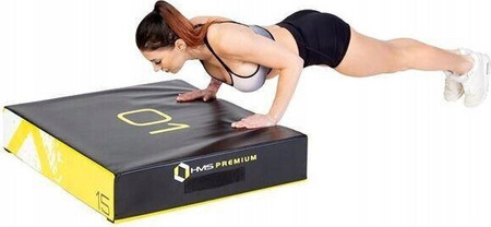 Zestaw Skrzynie plyometryczne soft Hms Premium PYBS01 4 części