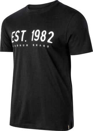 Męska koszulka z krótkim rękawem bawełniana Magnum Ellib czarny rozmiar XXL