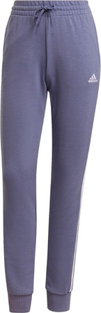 Spodnie damskie adidas Essentials French Terry 3-Stripes Pants fioletowe H42011