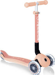 Hulajnoga balansowa 3-kołowa Globber Junior Foldable Lights ECOlogic / Peach 692-506