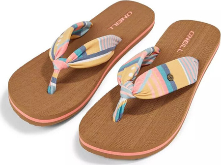 Damskie japonki O'neill DITSY SUN BLOOM™ SANDALS yellow art geo rozmiar 40