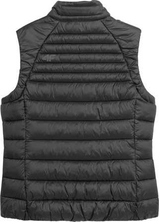 Kamizelka damska puchowa 4F F091 czarna 4FSS23TDJAF091 20S