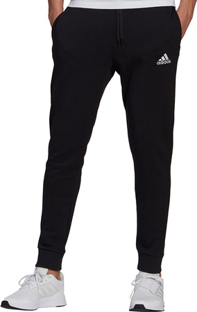 Spodnie męskie adidas Essentials Tapered Cuff Pants czarne GK9268